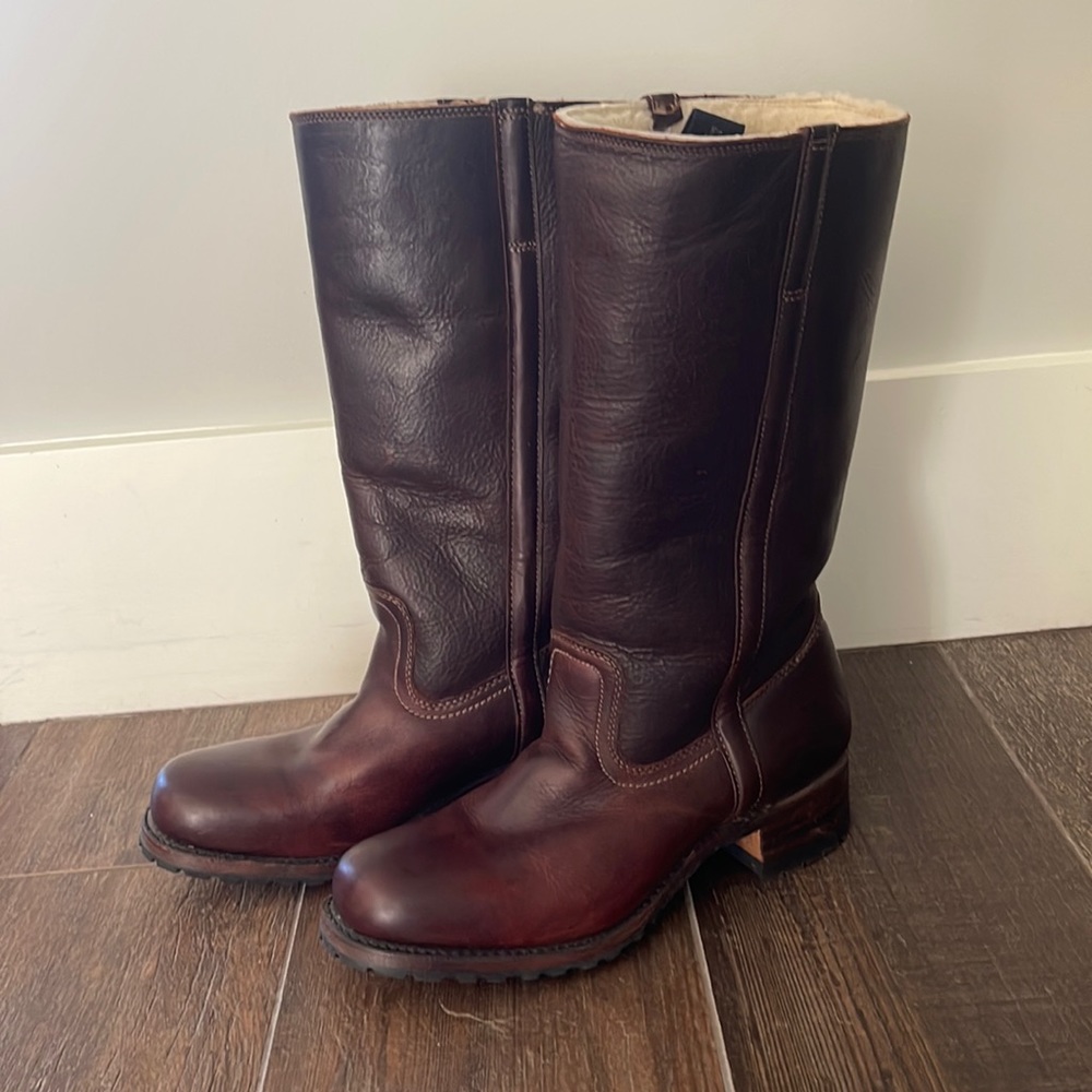 Frye Campus Shearling Tall Boot, EUC, size 10